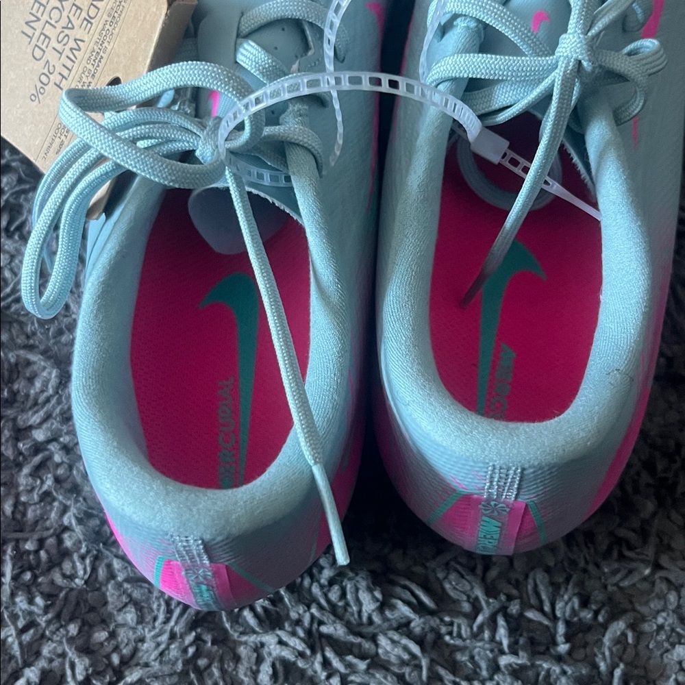 ⚽️ NIKE MEN'S ZOOM MERCURIAL VAPOR 16 ACADEMY FG/MG OCEAN CUBE/PINK BLAST - Picture 7 of 8